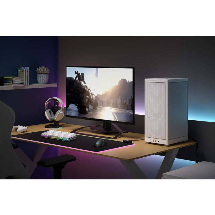 Torre Mini-ITX Corsair 2000D Airflow Blanco Cristal Templado image number 9