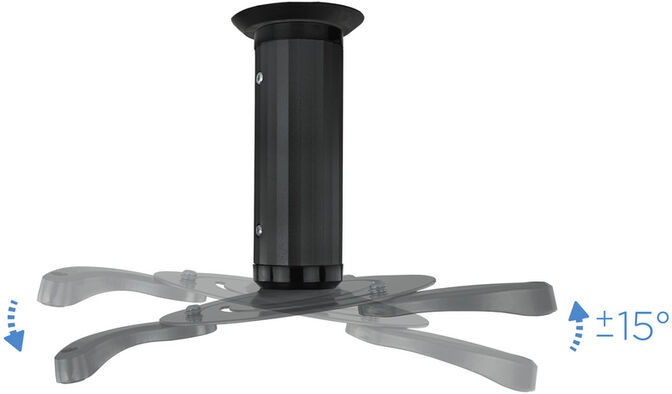 Soporte de Techo Tooq para Proyectores Max.10kg Negro image number 3
