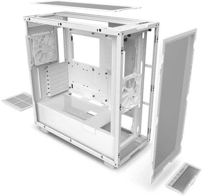 Torre ATX NZXT H7 Flow Blanca Cristal Templado image number 6