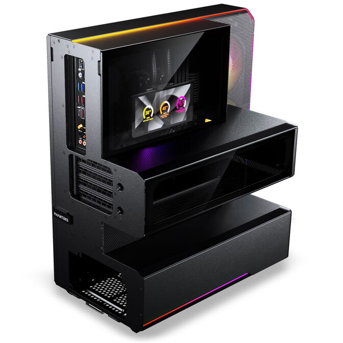 Caja ATX Phanteks EX5 MAX DRGB Negra (Incluye AIO 360mm y Monitor LCD 6") image number 4