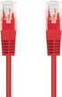 Cable de Red NanoCable RJ45 CAT.6 UTP AWG24 1 M Rojo image number null