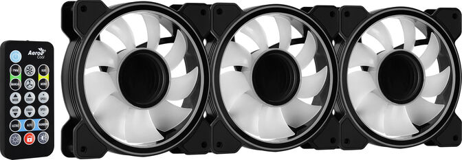 Ventilador Aerocool Mirage 12 ARGB Pro Negro 120mm (Pack 3) image number 5