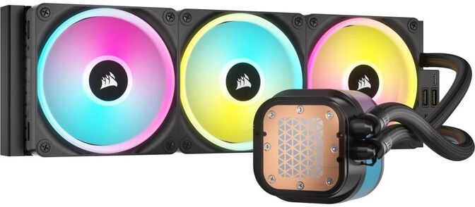 Refrigeraci&oacute;n L&iacute;quida CPU Corsair iCUE LINK H150i LCD 360mm Negro image number 1