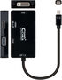Adaptador NanoCable Mini DisplayPort M para HDMI F / VGA F / DVI F 4K 15 CM Negro image number null