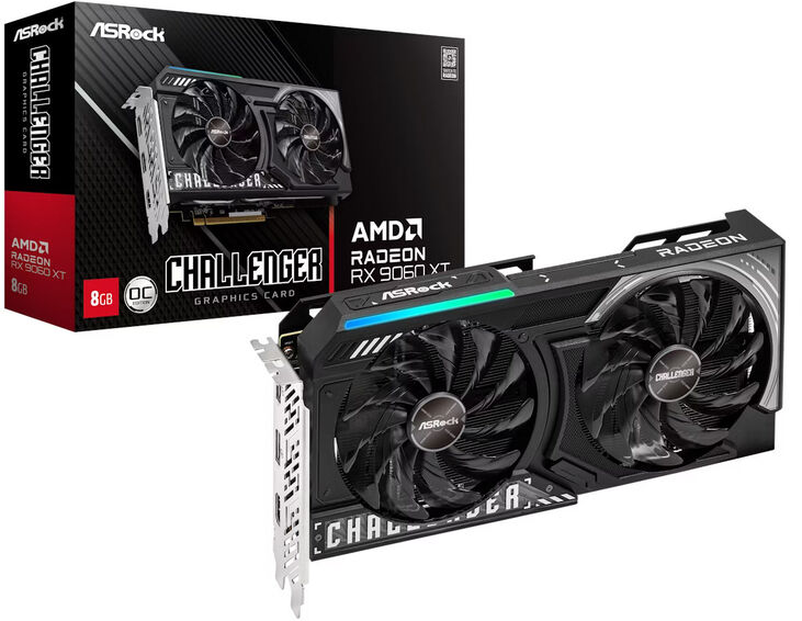 Tarjeta Gráfica ASRock Radeon RX 9060 XT Challenger OC 8GB GDDR6 image number 0
