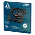 Ventilador Arctic Slim PWM PST 140mm - Negro image number null