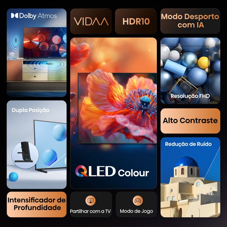 Televisor Hisense 32A5Q 32" QLED Full HD VIDAA image number 4