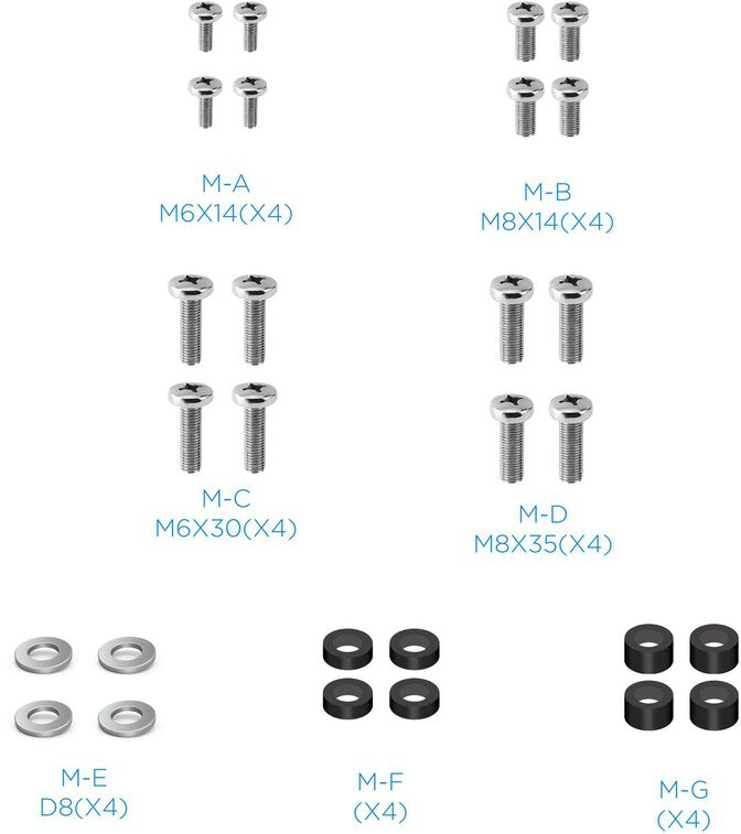 Soporte de Mesa Tooq 23" a 75" Max. 40Kg Negro image number 2
