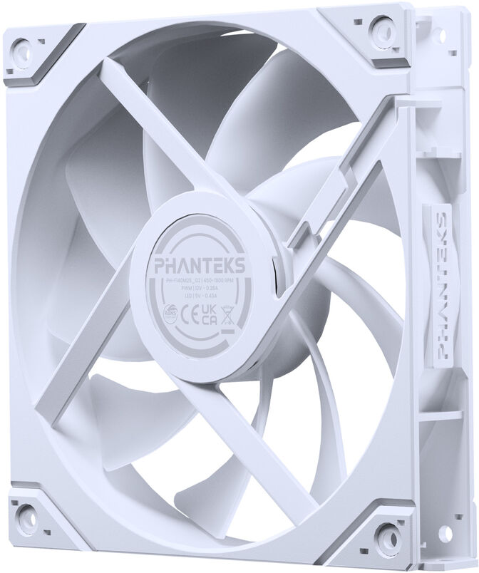 Ventilador Phanteks M25 Gen2 140mm PWM D-RGB Blanco (Pack 3) image number 2