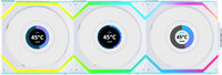 Ventilador Lian Li UNI FAN SL120 LCD Wireless RGB PWM Blanco 120mm (Pack 3)