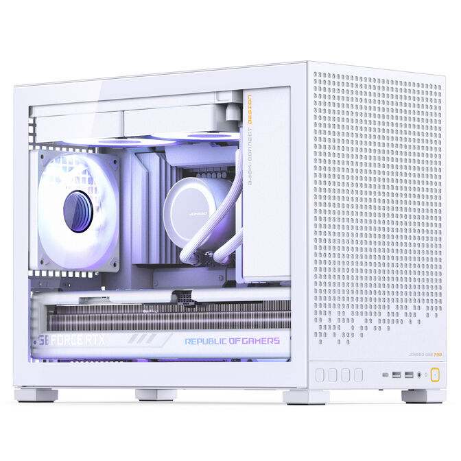 Caja Micro-ATX Jonsbo D32 PRO Vidrio Temperado Blanco image number 4