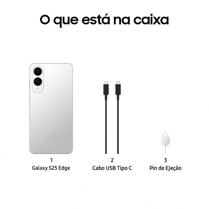 Smartphone Samsung Galaxy S25 Edge  6.7" (12 / 256GB) 120Hz Plateado Tit&acirc;nio image number 5