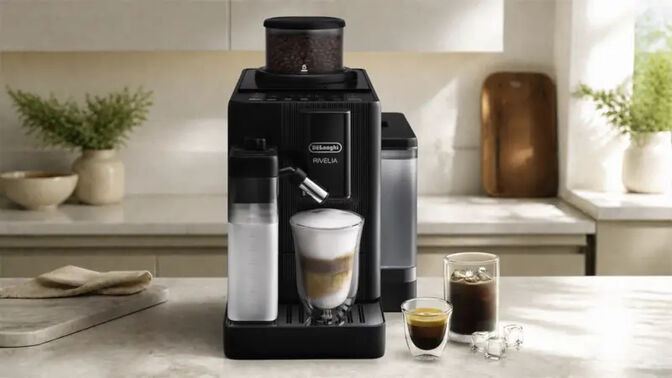 Cafetera Autom&aacute;tica DeLonghi Rivelia Start EXAM420.55.BXL 1450W 15 Bar Negra image number 6