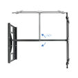 Soporte de Pared Tooq Tilt 43" a 80" Max. 50kg Negro image number null
