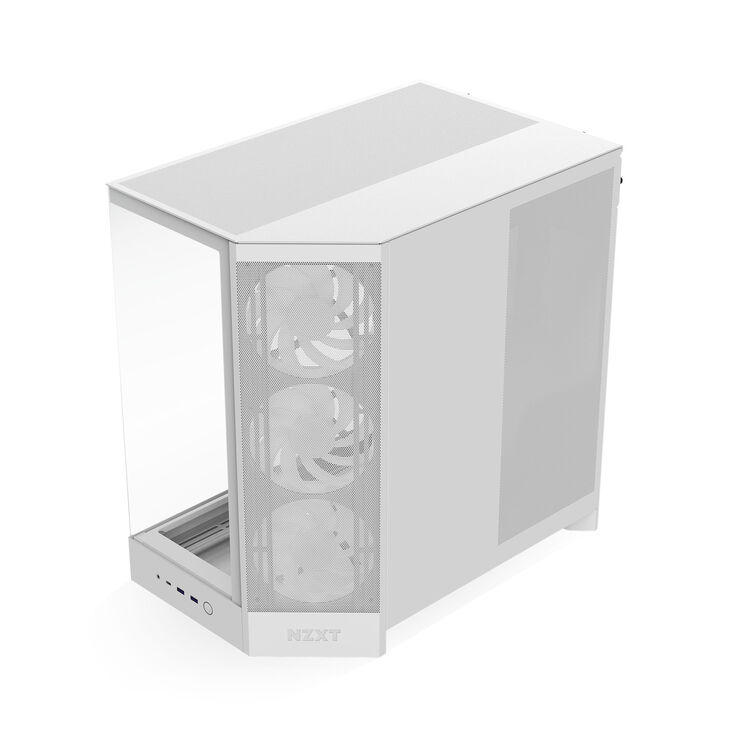 Caixa E-ATX NZXT H9 Flow RGB Blanca (2025) Cristal Templado image number 7