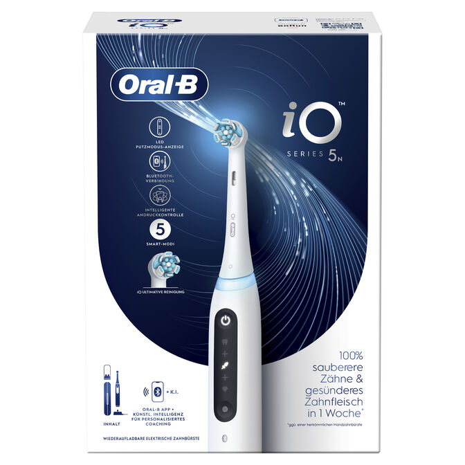 Cepillo de Dientes El&eacute;ctrico Oral-B iO Series 5 Quite White image number 1
