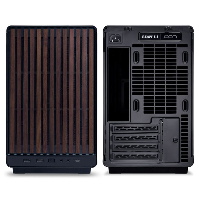 Caja Micro-ATX Lian Li x Dan Cases A3 Negra Madera Vidrio Templado image number 2