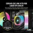 Refrigeraci&oacute;n L&iacute;quida CPU Corsair iCUE LINK H170i RGB 420mm Negro image number null