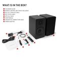 Altavoces Hi-Fi Vulkkano A6 ARC 80W Bluetooth HDMI ARC Negros image number null