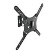 Soporte de Pared Tooq Tilt e GiRat&oacute;nrio 2 Pivots 23" a 55" Max. 30kg Negro image number null