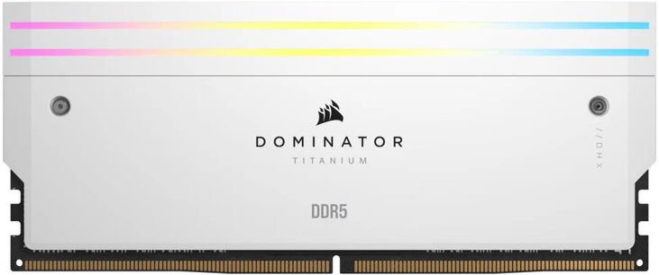 Corsair Kit 48GB (2 x 24GB) DDR5 7200MHz Dominator Titanium RGB White CL36 image number 10