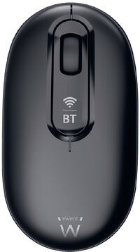 Ratón Óptico Ewent EW3241 Dual-Connect Wireless/Bluetooth 1200DPI Negro