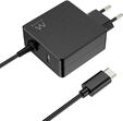 Cargador de Port&aacute;til Ewent USB-C + 1-Puerta USB-A PD 65W Negro image number null