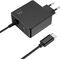 Cargador de Portátil Ewent USB-C + 1-Puerta USB-A PD 65W Negro