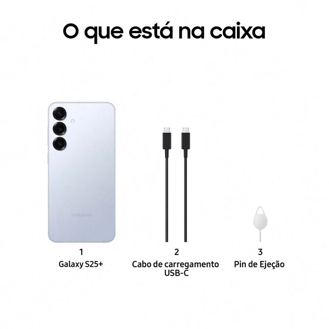 Smartphone Samsung Galaxy S25+  6.7" (12 / 512GB) 120Hz Azul Hielo image number 6