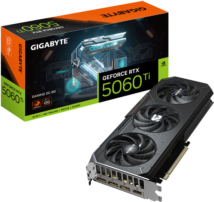 Tarjeta Gráfica Gigabyte GeForce® RTX 5060 Ti Gaming OC 8GB GDDR7 DLSS4 image number 0