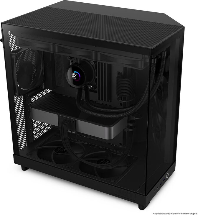 Torre ATX NZXT H6 Flow Negro Cristal Templado image number 14