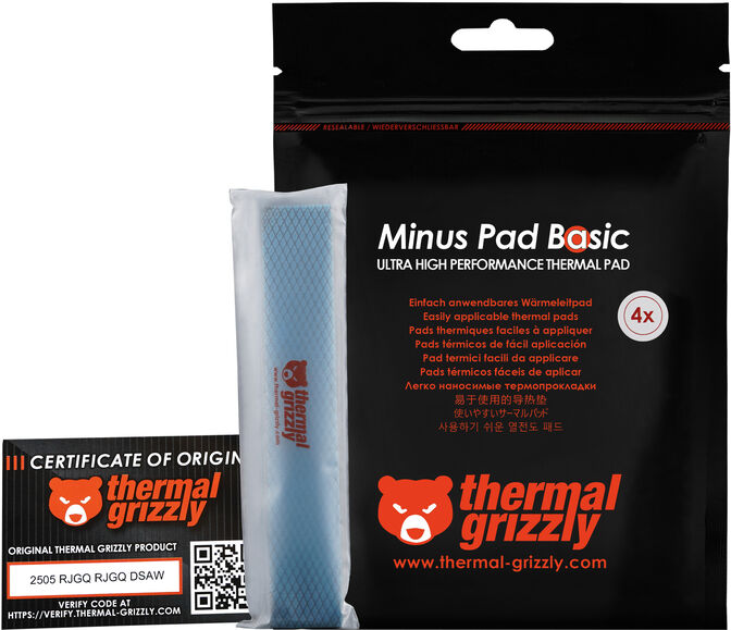 Thermal Pad Thermal Grizzly Minus Pad Basic 120 x 20 x 1.5 mm(Pack 4) image number 5