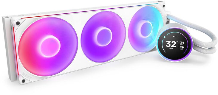 Kit de Refrigeración Líquida CPU NZXT Kraken Elite 420 (2025) RGB Blanco image number 1
