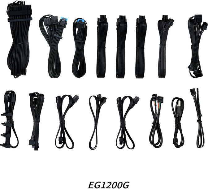 Fuente Modular Lian Li Edge 1200W 80+ Gold Negra image number 10