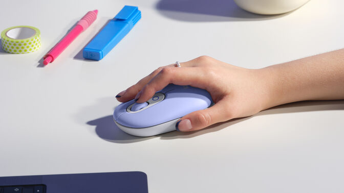 Rat&oacute;n Logitech Pop Wireless/Bluetooth Lila image number 4
