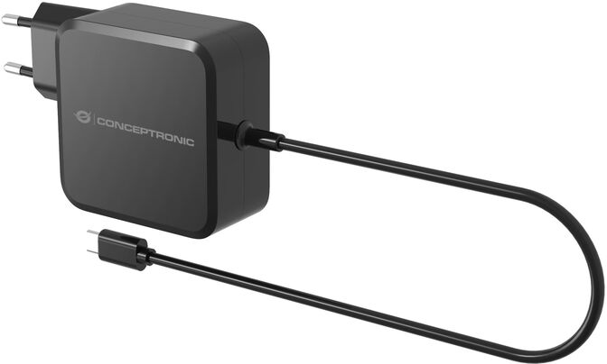 Cargador Universal GaN Conceptronic 100W USB-C Negro image number 0