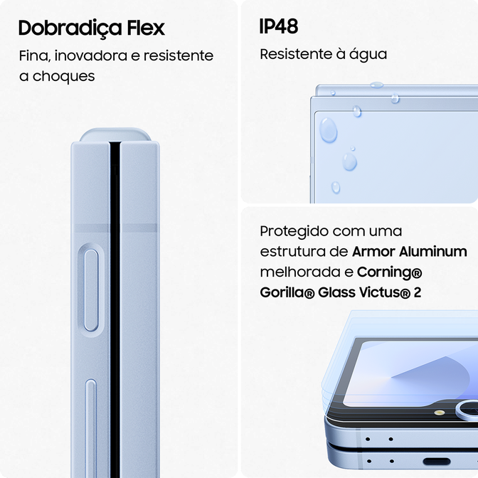 Smartphone Samsung Galaxy Z Flip 6 5G 6.7" (12 /512GB) 120Hz Silver Shadow image number 1