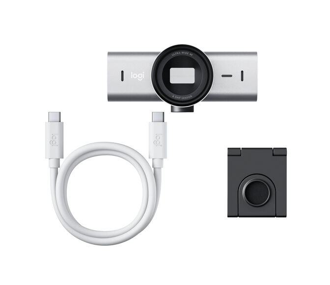 Webcam Logitech MX Brio 4K Ultra HD USB-C Gris Claro image number 2