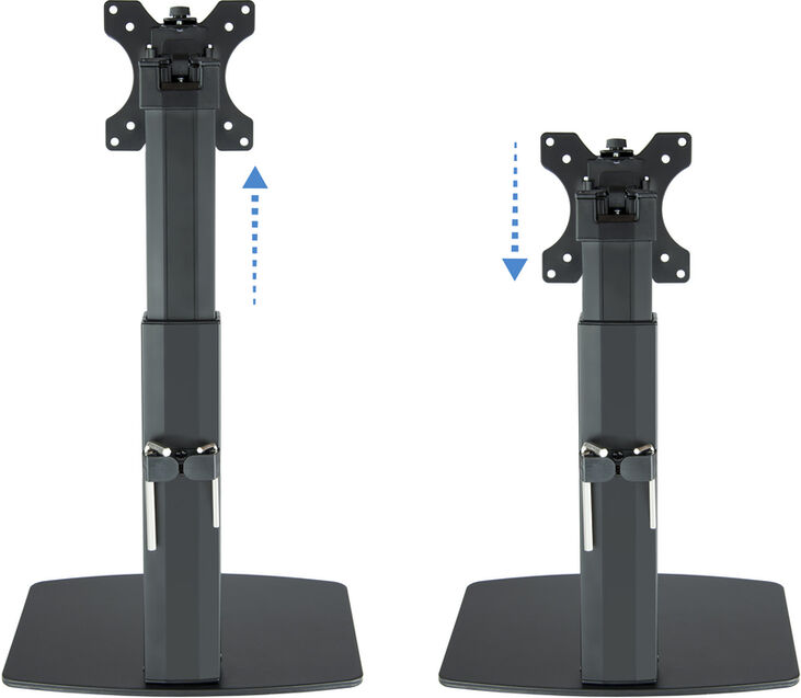 Soporte de Mesa Tabletop Tooq Tilt e Altura Ajustable 17" a 32" Max. 7kg Negro image number 5