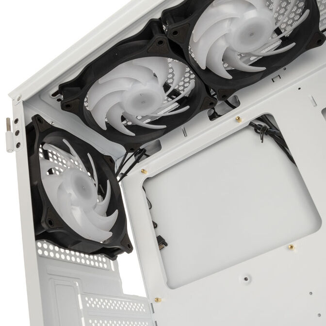 Caja ATX Kolink Observatory MX Glass ARGB Blanco image number 8