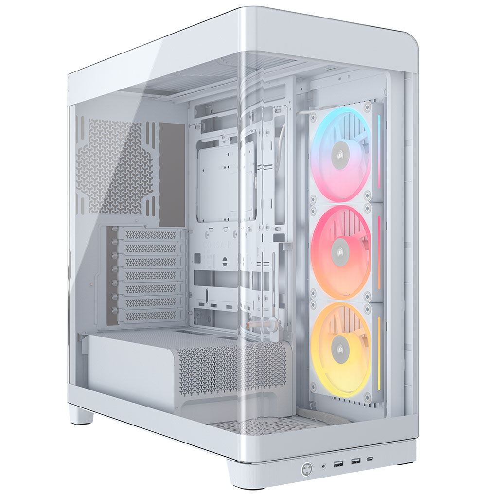 Torre E-ATX Corsair 4500X LX-R RGB Blanco Cristal Templado