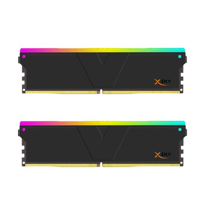 V-Color Kit 32GB (2 x 16GB) DDR5 6000MHz Manta Xsky RGB EXPO Negro CL30 (SOLO COMPATIBLE CON RYZEN) image number 0