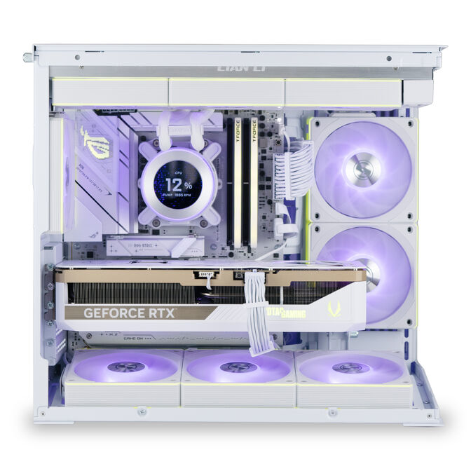 Ordenador King Mod Gamer-PC Lian Li Ryzen 7 9850X3D 64GB DDR5 2TB RTX 5080 WiFi W11 - White Edition image number 1