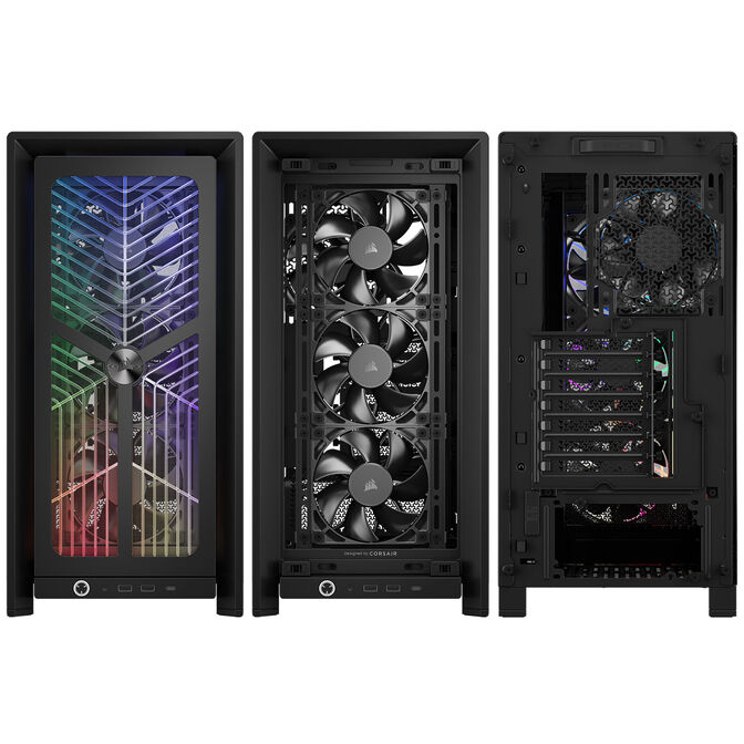 Torre E-ATX Corsair 4000X RS ARGB Negro Cristal Templado image number 5