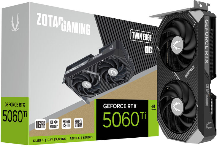 Tarjeta Gráfica ZOTAC GeForce® RTX 5060 Ti Twin Edge OC 16GB GDDR7 DLSS4 image number 7