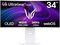 Monitor Curvo Gaming LG UltrGear 34" 34GX90SA OLED WQHD 240Hz 0.03ms G-Sync Compatible Smart webOS Blanco