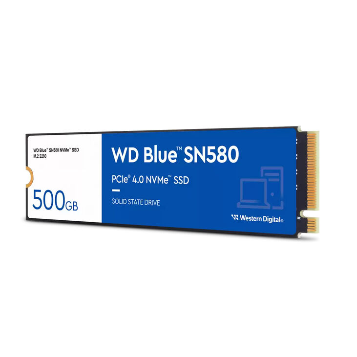 Disco SSD Western Digital Blue SN580 500GB M.2 NVMe (4000/3600MB/s) image number 1