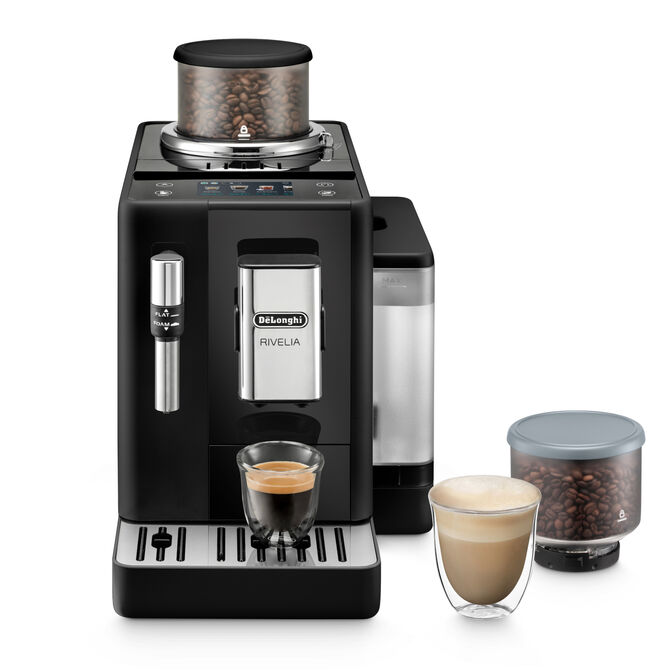 Cafetera Autom&aacute;tica DeLonghi Rivelia Onyx Black EXAM440.35.B 1450W 19 Bar Negra image number 0