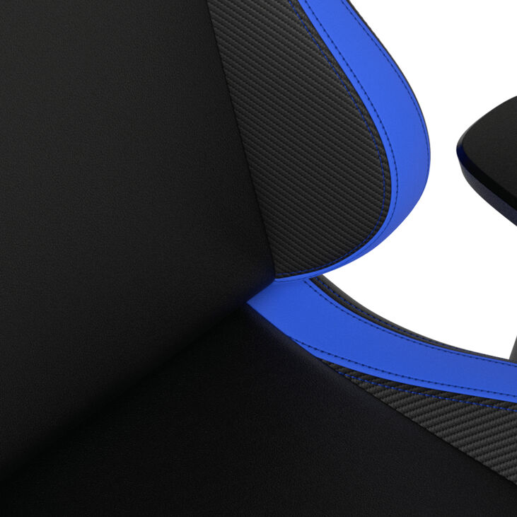 Silla noblechairs EPIC Compact - Negro /Carbono /Azul image number 4