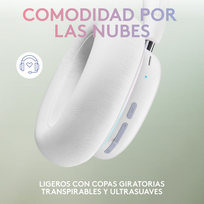 Auriculares Logitech G735 RGB Lightspeed Wireless Blanco image number 2